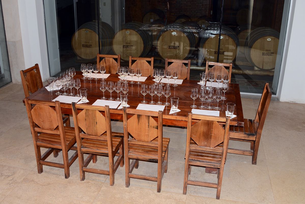03-11 Our Table Is Ready For Wine Tasting At Domaine Bousquet On Uco Valley Wine Tour Mendoza